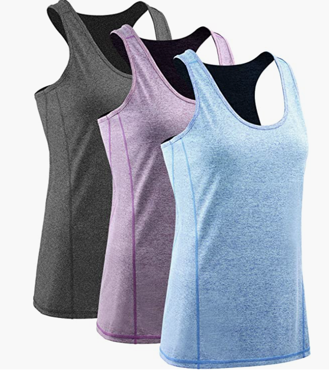 Workout Tank Tops For Women Racerback Yoga Tops Athletic 1 Or 3 Pack