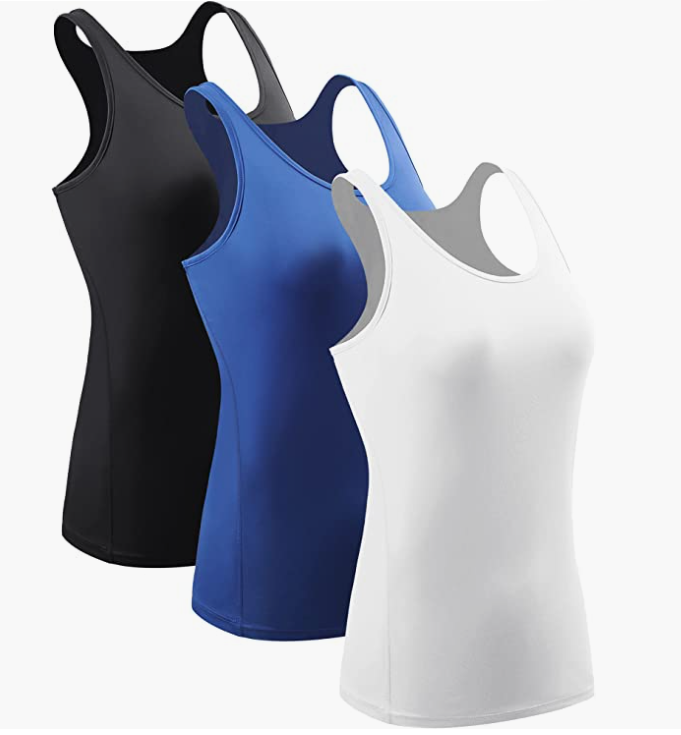 Workout Tank Tops For Women Racerback Yoga Tops Athletic 1 Or 3 Pack