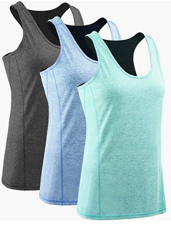 Workout Tank Tops For Women Racerback Yoga Tops Athletic 1 Or 3 Pack