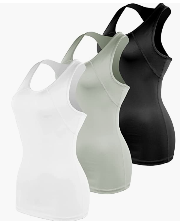 Workout Tank Tops For Women Racerback Yoga Tops Athletic 1 Or 3 Pack