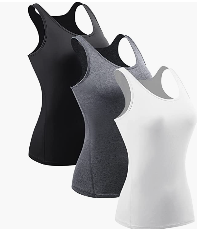 Workout Tank Tops For Women Racerback Yoga Tops Athletic 1 Or 3 Pack
