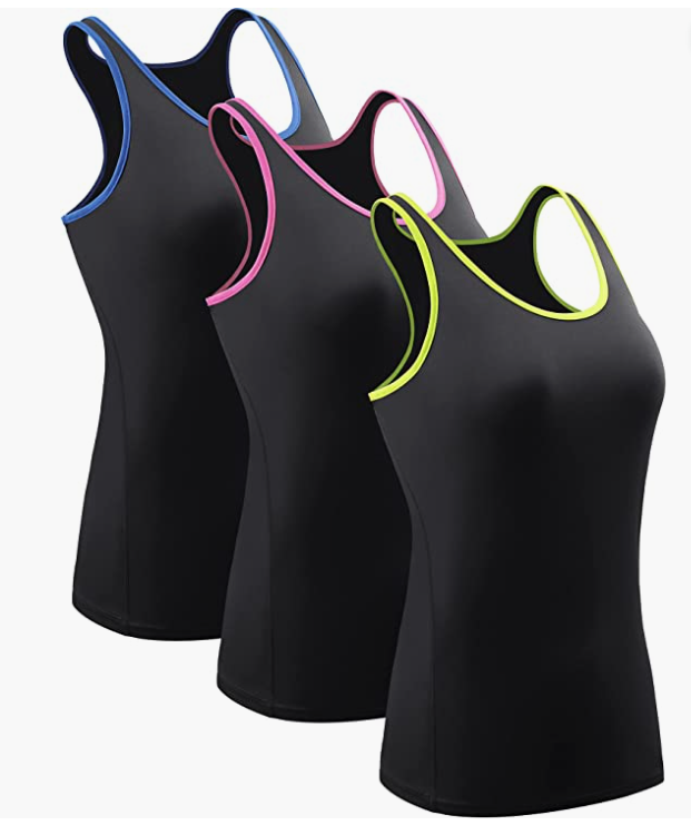Workout Tank Tops For Women Racerback Yoga Tops Athletic 1 Or 3 Pack