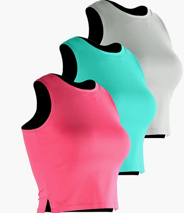 Workout Tank Tops For Women Racerback Yoga Tops Athletic 1 Or 3 Pack