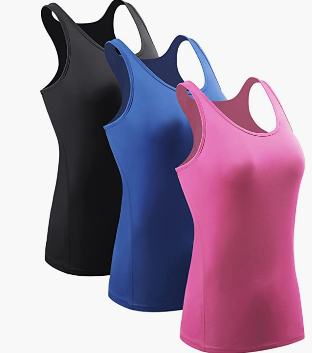 Workout Tank Tops For Women Racerback Yoga Tops Athletic 1 Or 3 Pack