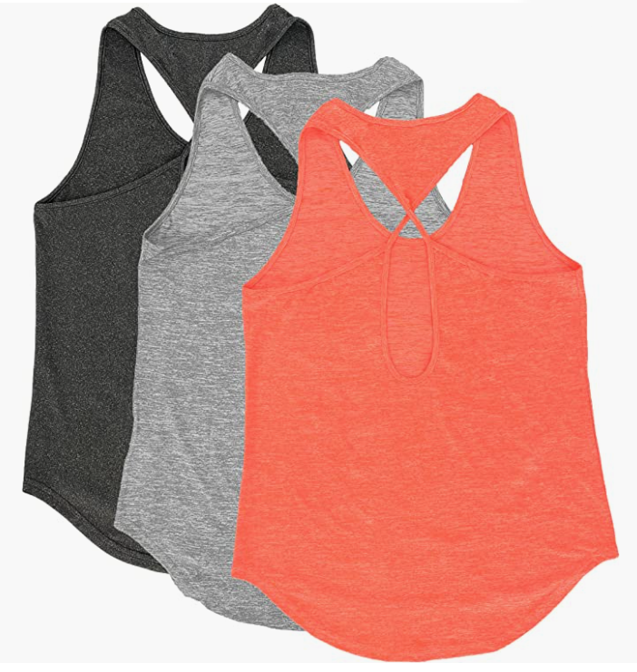 Women Racer Workout Shirt - Athletic Yoga Top - Running Shirts
