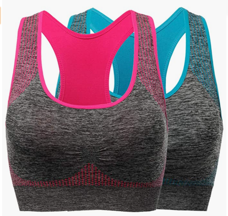 Sports Bra for Women Pocket Yoga Workout Gym Bras
