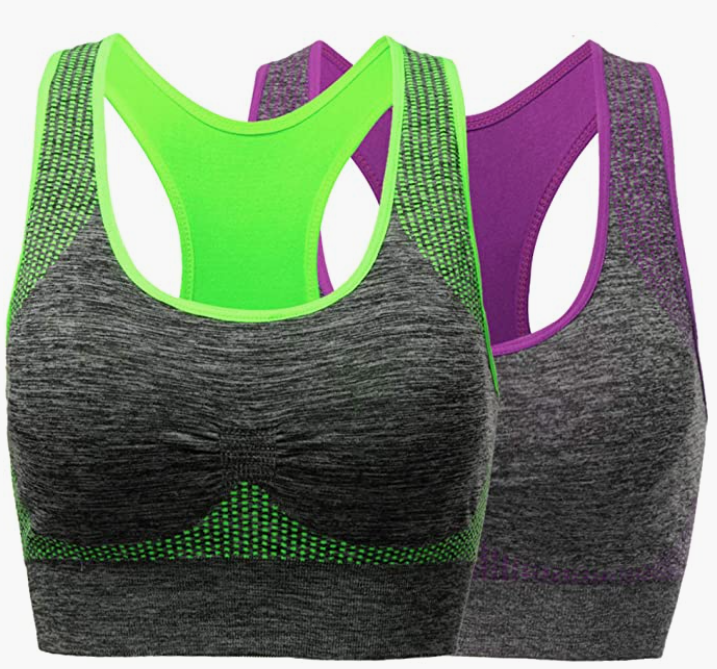 Sports Bra for Women Pocket Yoga Workout Gym Bras