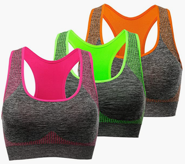 Sports Bra for Women Pocket Yoga Workout Gym Bras
