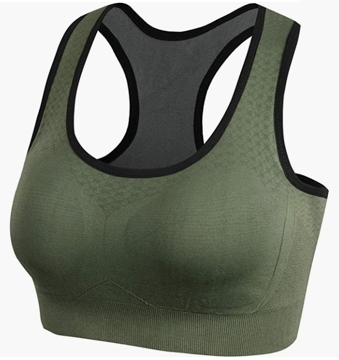 Sports Bra for Women Pocket Yoga Workout Gym Bras