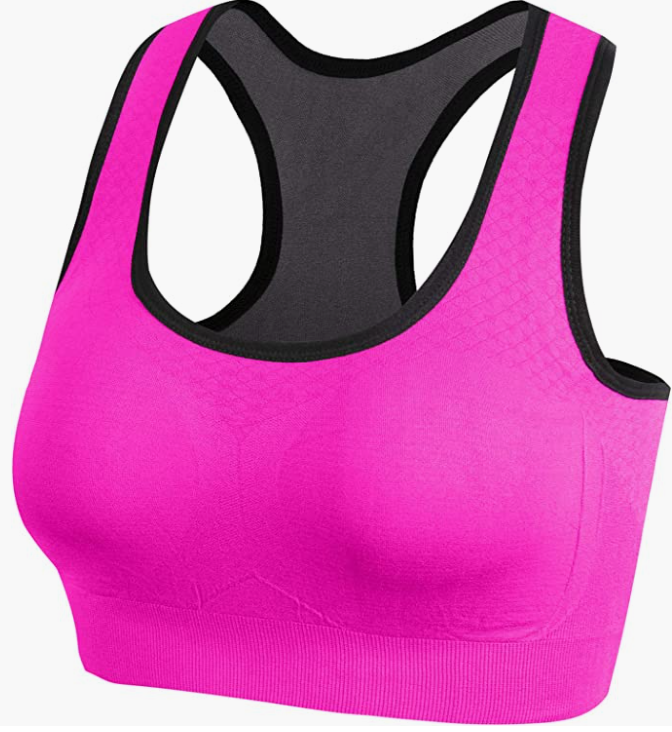Sports Bra for Women Pocket Yoga Workout Gym Bras