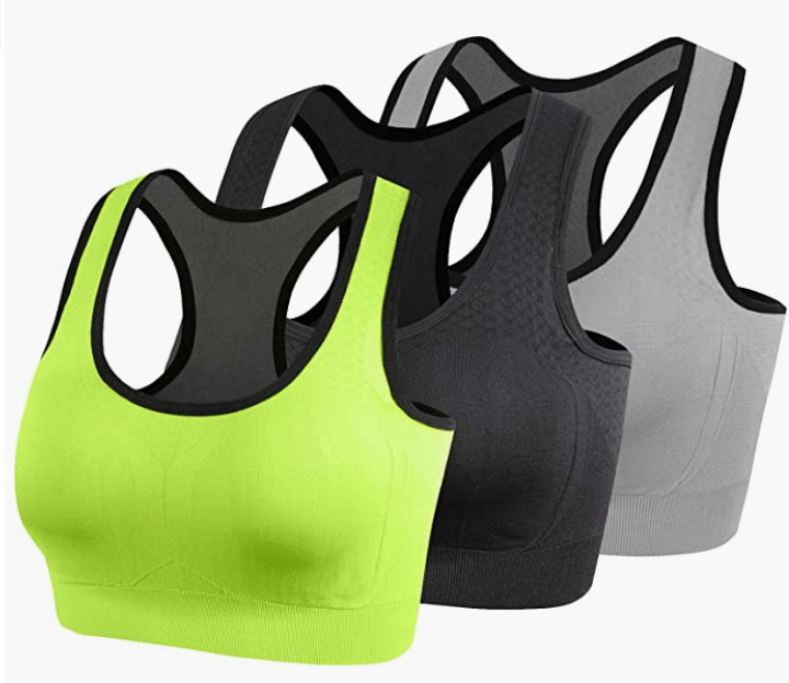 Sports Bra for Women Pocket Yoga Workout Gym Bras