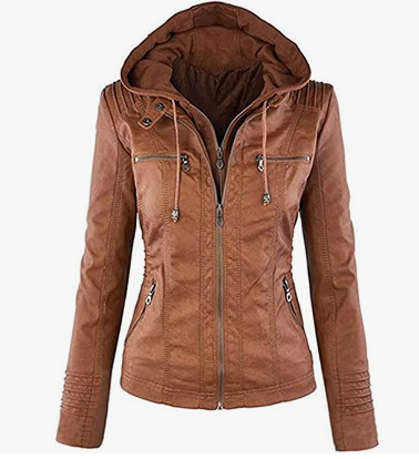 Casual Leather Jacket FOR  Women
