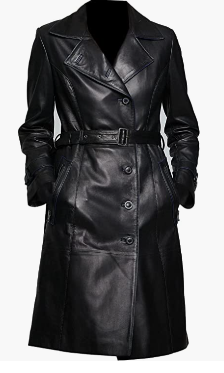 ORIGINAL Long Coat Winter Wear Lambskin Leather  Women