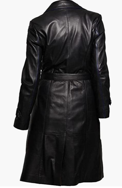 ORIGINAL Long Coat Winter Wear Lambskin Leather  Women