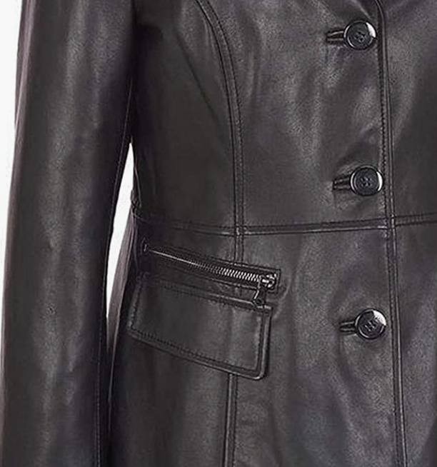 Leather Coat Blazar for Women
