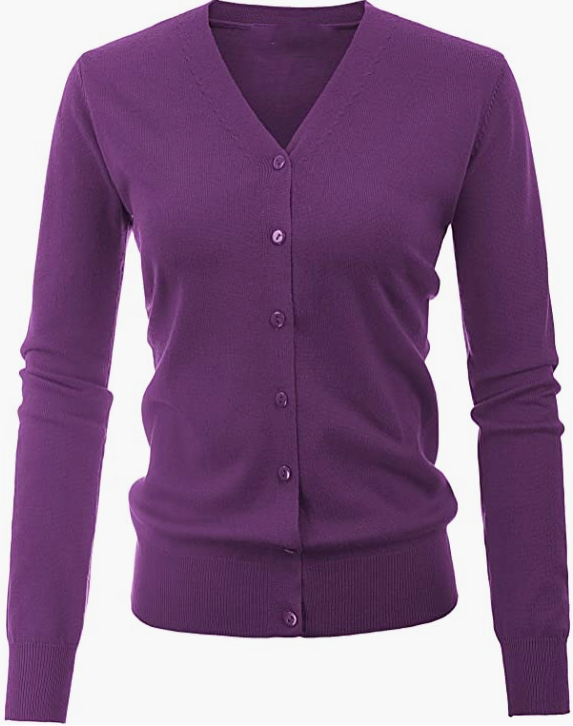 Women's Long Sleeve Button Down Classic Sweater Knit