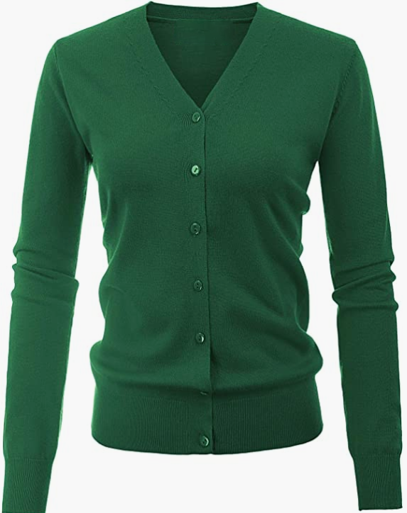 Women's Long Sleeve Button Down Classic Sweater Knit