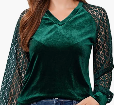 Blouses Lace Long Sleeve T Shirts