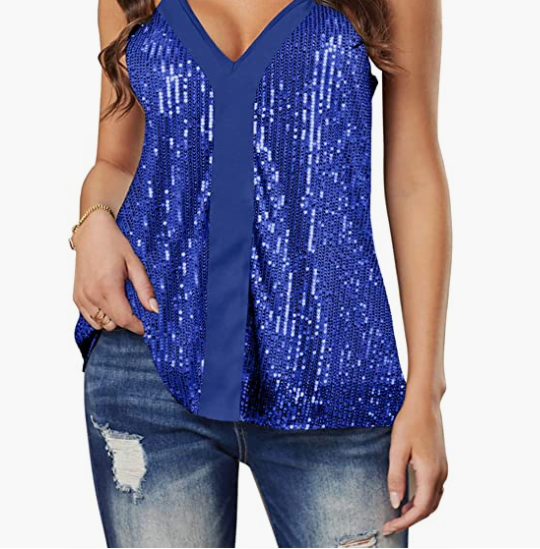 Women Sexy Sparkle Shimmer Camisole