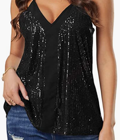 Women Sexy Sparkle Shimmer Camisole
