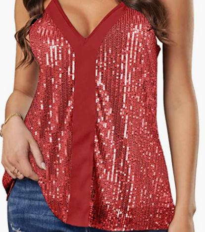 Women Sexy Sparkle Shimmer Camisole