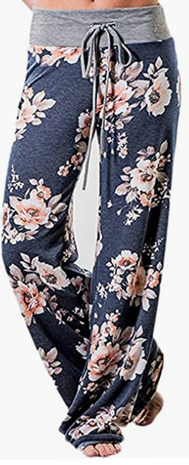 Women High Waist Wide Leg Comfy pj Pants