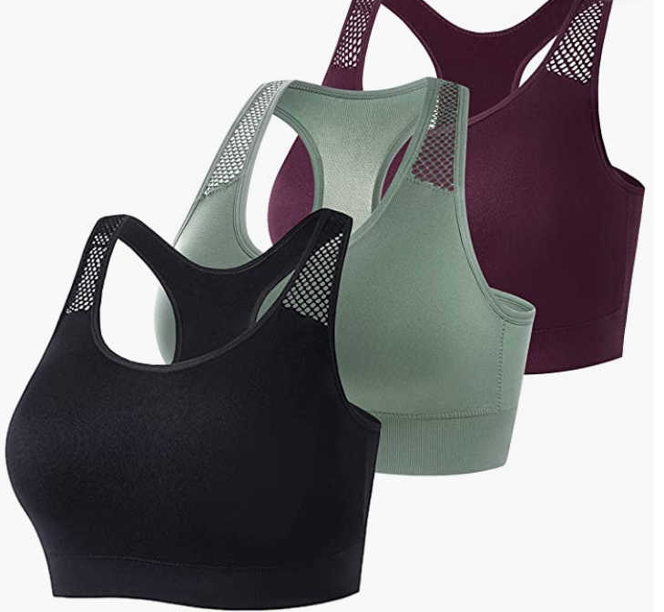 Impact Support Workout Gym Activewear Running Fitness Yoga Bra