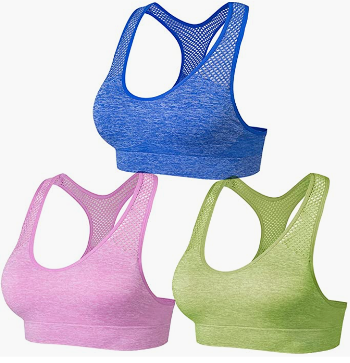Sports Bras for Women Padded Racerback Yoga Bras Gym Activewear