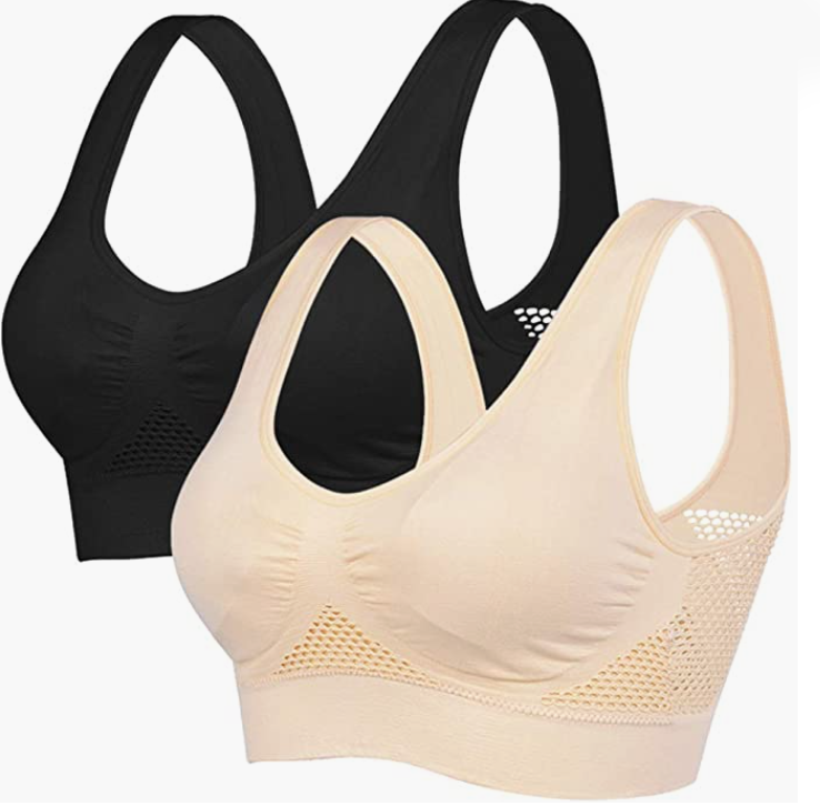 Comfortable Yoga Bra Low-Support Workout Bra with Removable Pads