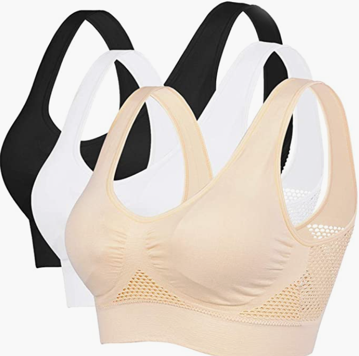 Comfortable Yoga Bra Low-Support Workout Bra with Removable Pads