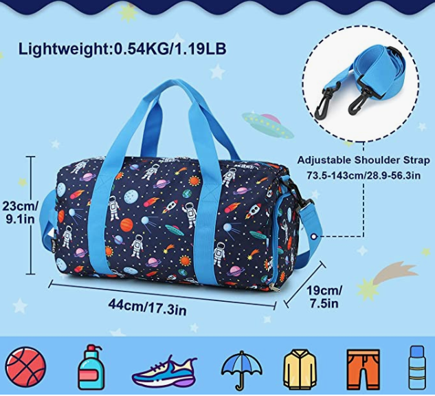 Bag for WOMEN , Girls Water Resistant Travel Bag Carry On Bag for Gym Sport with Shoe Compartment