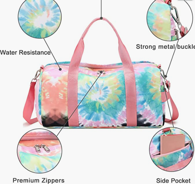 Women Girls Sport Gym Carry-On Bag,