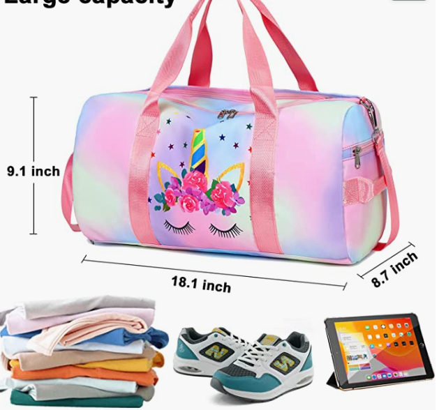 Women Girls Sport Gym Carry-On Bag,