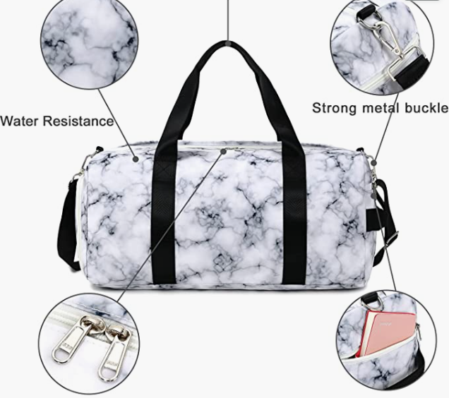 Women Girls Sport Gym Carry-On Bag,
