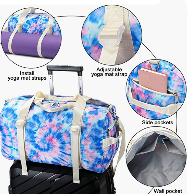 Women Girls Sport Gym Carry-On Bag,