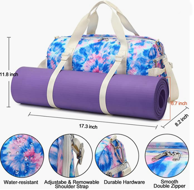 Women Girls Sport Gym Carry-On Bag,