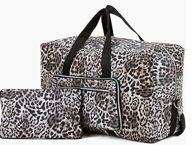 Women Carry On Travel Bag Over Luggage With Shoulder Strap
