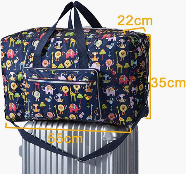 Women Carry On Travel Bag Over Luggage With Shoulder Strap