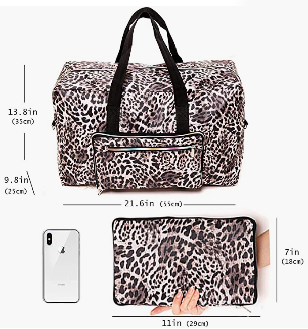 Women Carry On Travel Bag Over Luggage With Shoulder Strap
