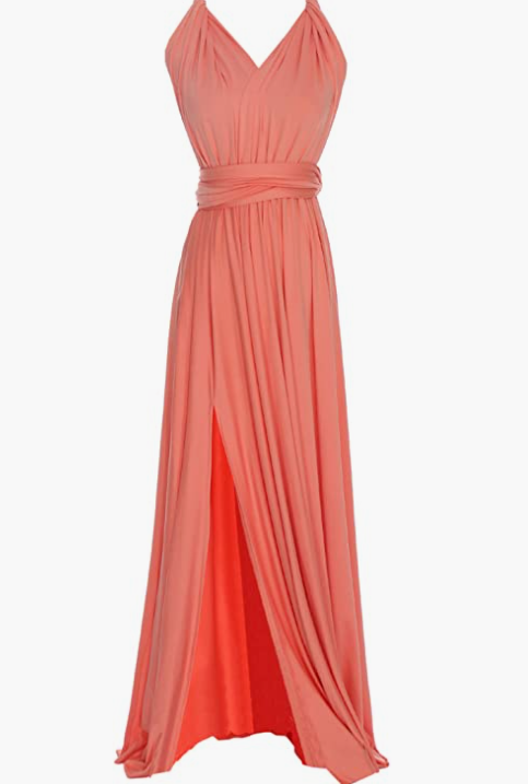 Full Length one Dress with Over 100 Styles Multi Ways wrap , soft and breathable