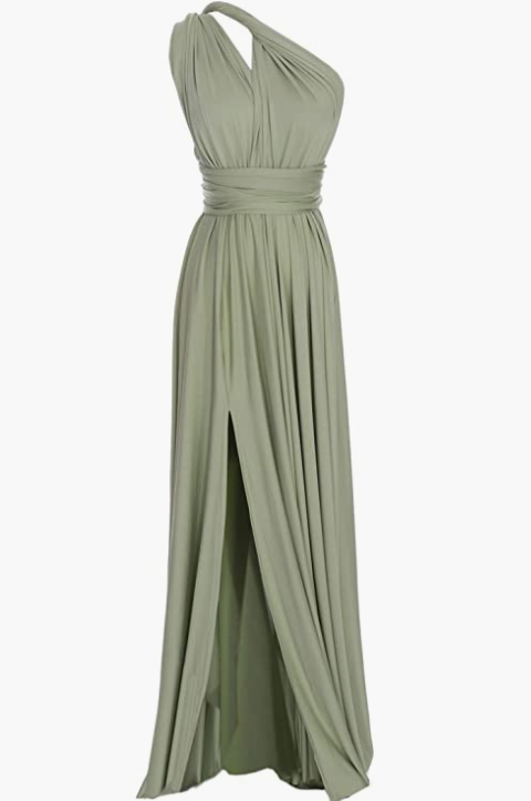 Full Length One Dress With Over 100 Styles Multi Ways Wrap , Soft And Breathable