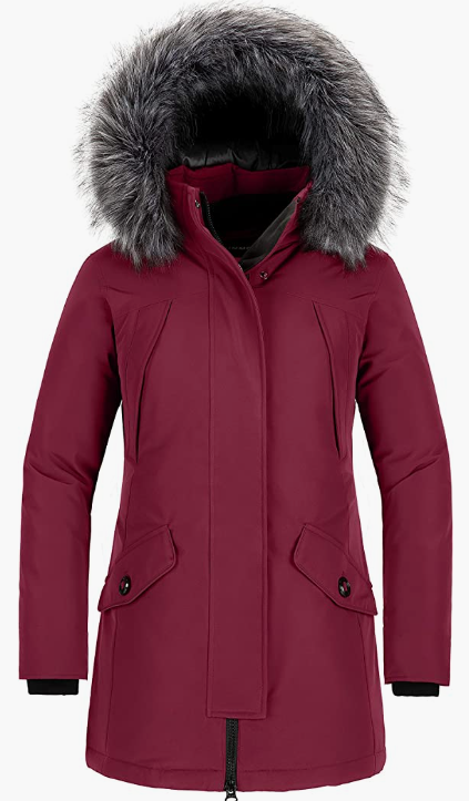 Winter Coat Long Quilted Thicken Fur Hood