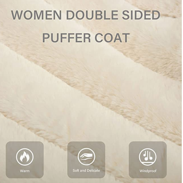 Fall And Winter Fashion The Puffer Coat Worn On Both Sides