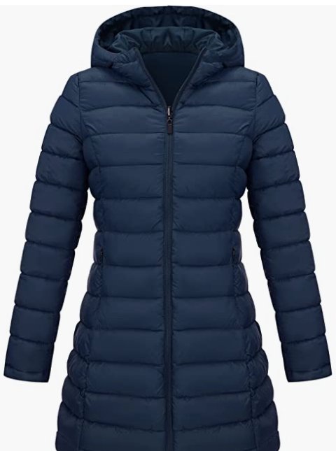 Long Hooded Padded Bubble Coat
