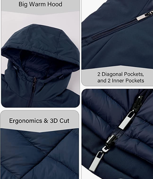 Long Hooded Padded Bubble Coat