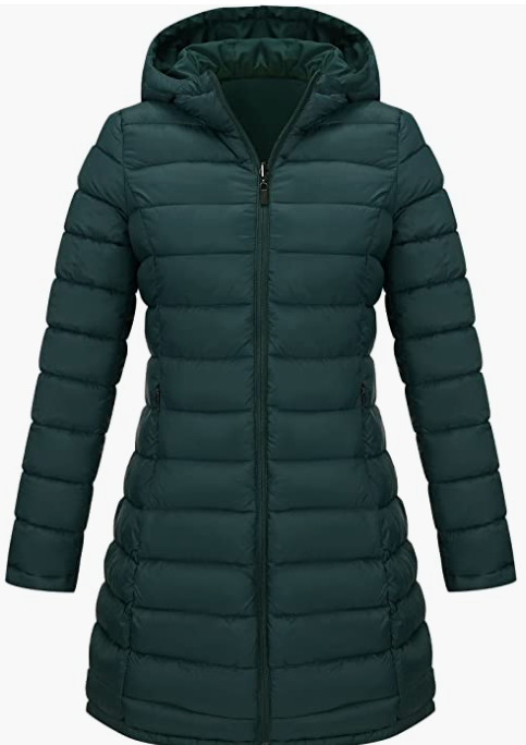 Long Hooded Padded Bubble Coat