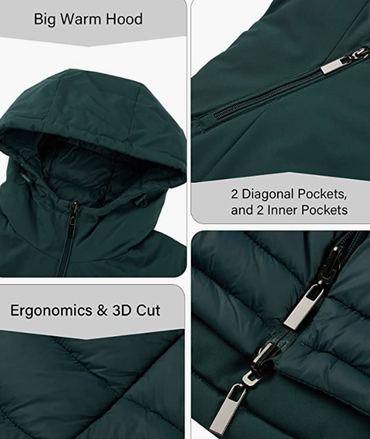 Long Hooded Padded Bubble Coat