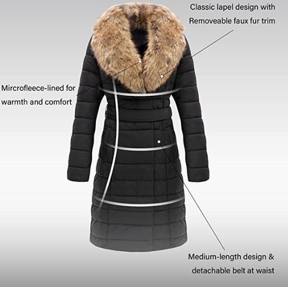 Long Hooded Padded Bubble Coat
