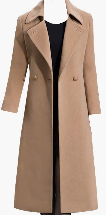 WARM Thicken Warm Wool Blend Coat KHAKI