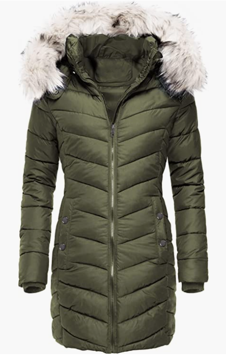 Winter Warm Overcoat WITH Thickened Hoodie For Women